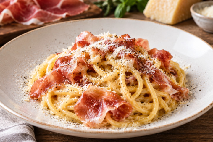 Pasta kaas en ham